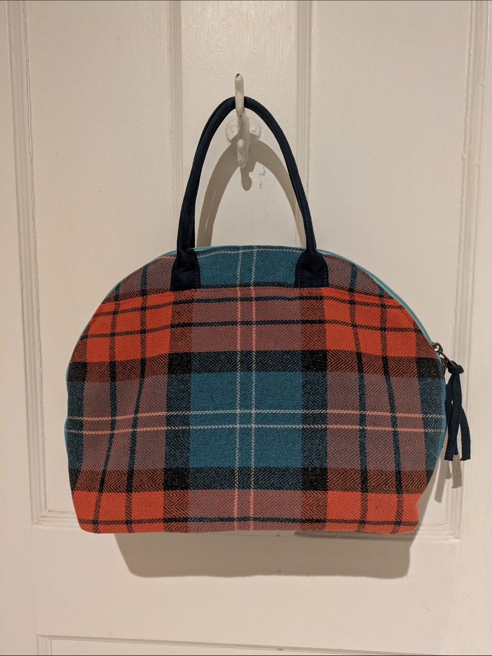 Vintage Tartan Plaid Dome Handbag